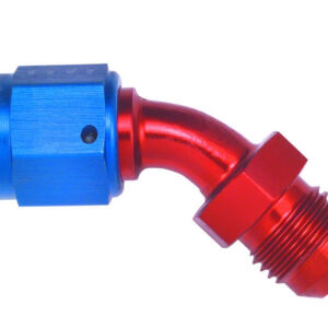 #8 Male to #8 Female 45 Deg Swivel Fitting