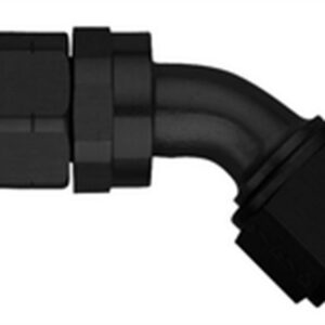 #12 45 Deg Hose End Black