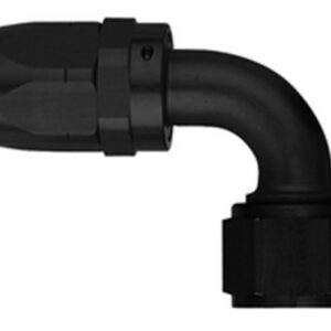 #16 90 Deg Hose End Black