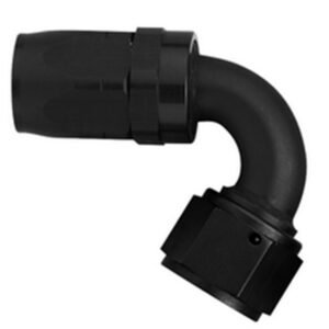 #12 120 Deg Hose End Black