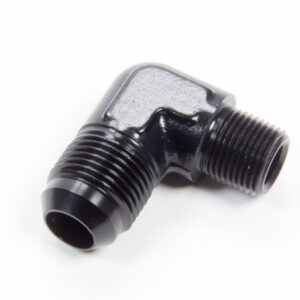 90 Deg #10 to 3/8in Alum Adapter Black