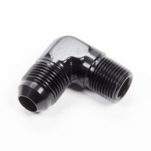 90 Deg Alum #8 Flare 3/8 in Black