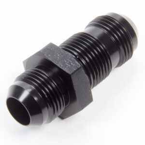 #12 Flare End Bulkhead Union Black